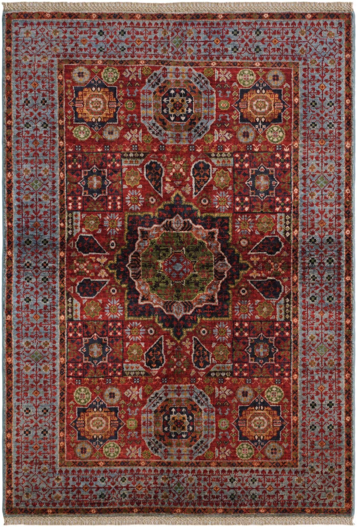 3' 5 x 4' 11 Hand Knotted Mamluk Ziegler Rug
