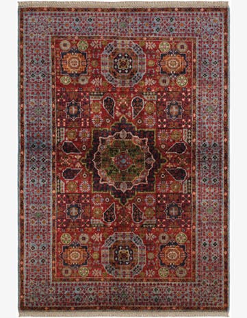3' 5 x 4' 11 Hand Knotted Mamluk Ziegler Rug