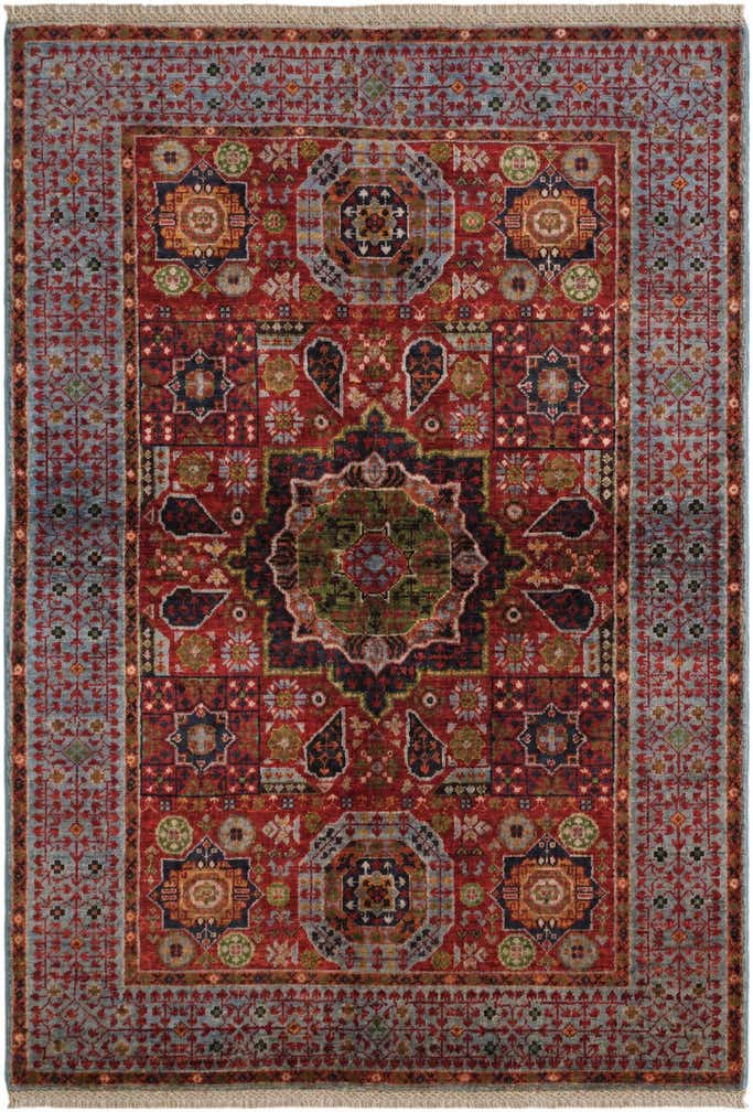 3' 5 x 4' 11 Hand Knotted Mamluk Ziegler Rug
