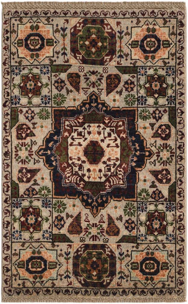 2' 2 x 3' 3 Hand Knotted Mamluk Ziegler Rug