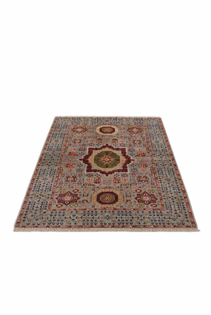 3' 5 x 4' 11 Hand Knotted Mamluk Ziegler Rug
