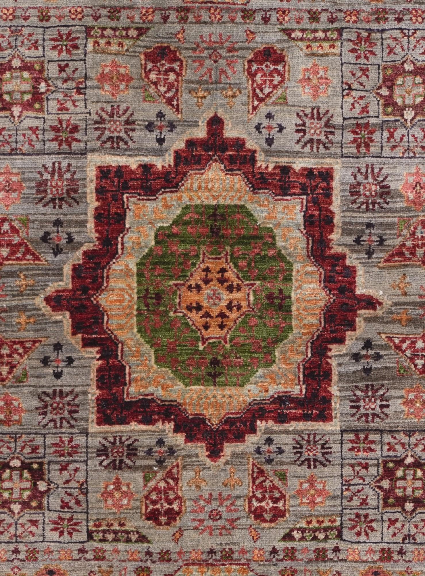 3' 5 x 4' 11 Hand Knotted Mamluk Ziegler Rug