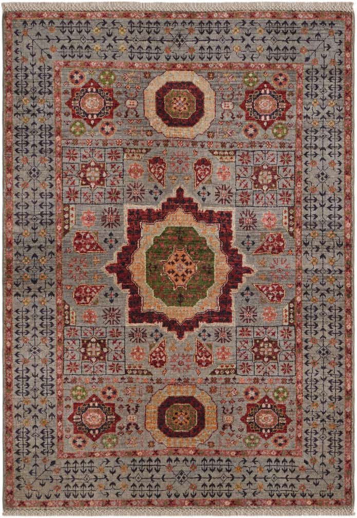 3' 5 x 4' 11 Hand Knotted Mamluk Ziegler Rug