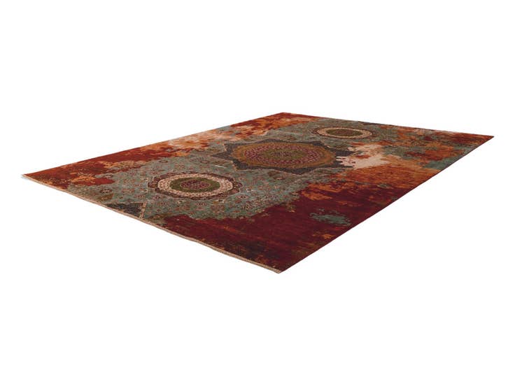 Detail image of 10' 2 x 13' Hand Knotted Mamluk Ziegler Rug