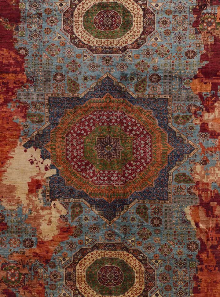10' 2 x 13' Hand Knotted Mamluk Ziegler Rug