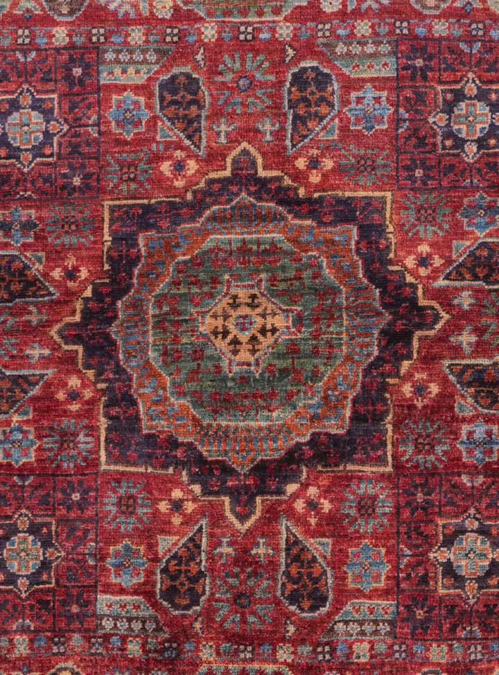 3' 5 x 5' 3 Hand Knotted Mamluk Ziegler Rug