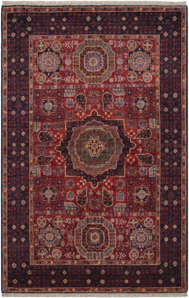 3' 5 x 5' 3 Hand Knotted Mamluk Ziegler Rug