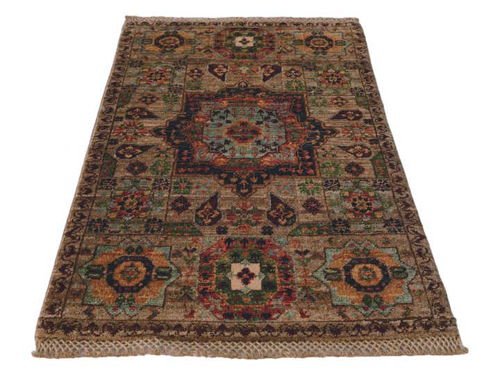 2' x 3' 1 Hand Knotted Mamluk Ziegler Rug