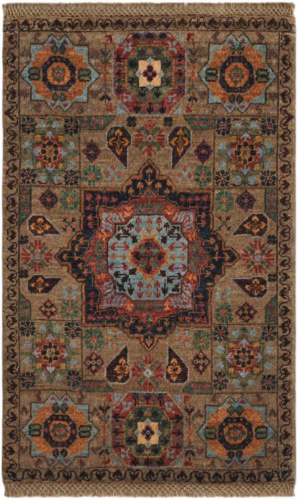 2' x 3' 1 Hand Knotted Mamluk Ziegler Rug