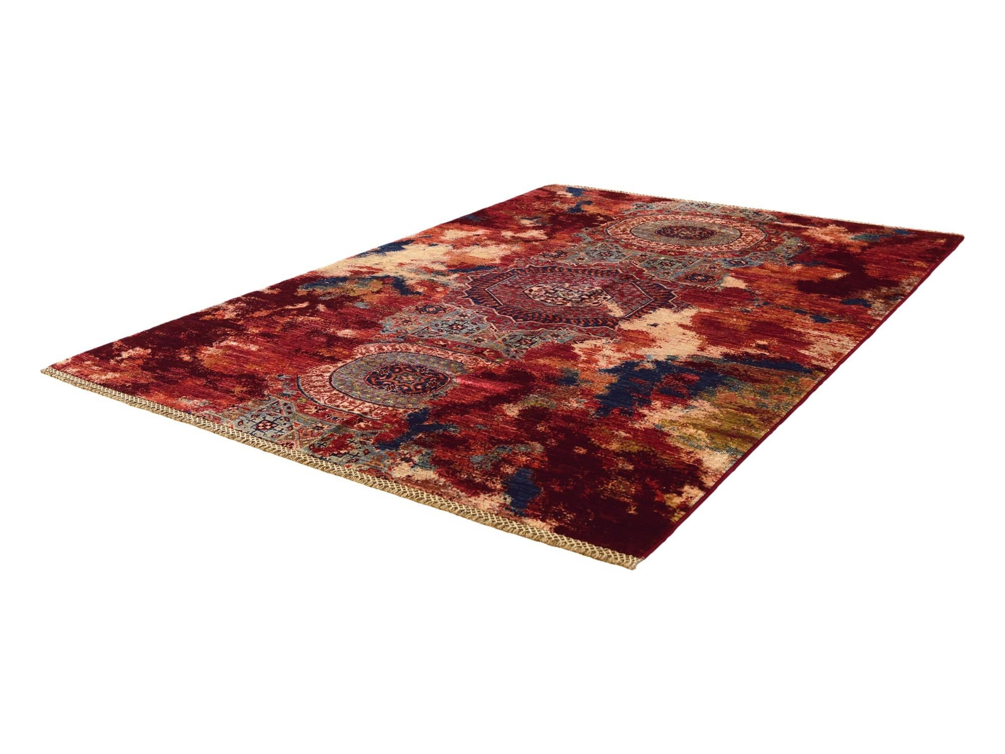 130cm x 190cm Handgeknüpft Mamluk Ziegler Teppich