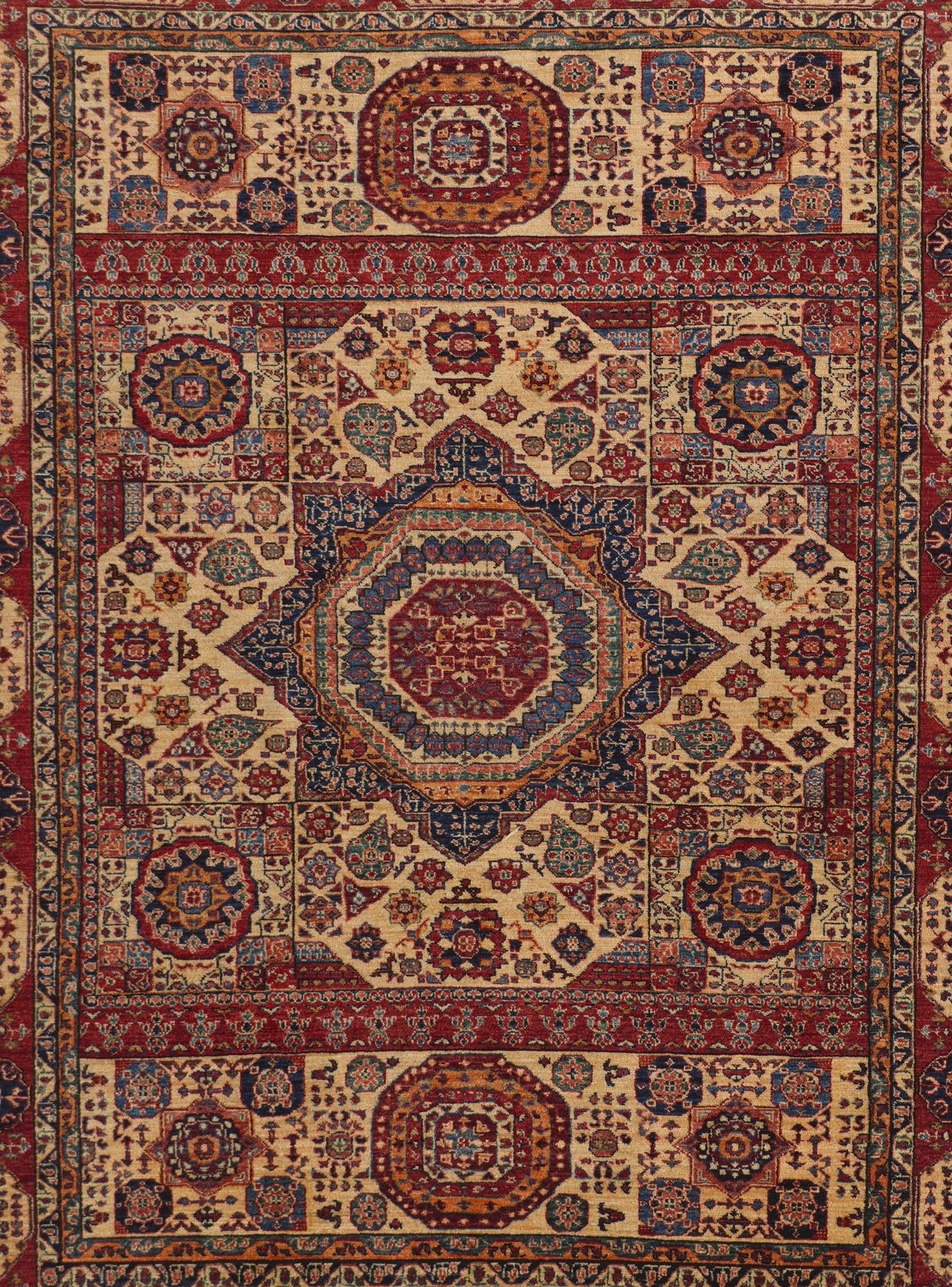 7' 4 x 9' 6 Hand Knotted Mamluk Ziegler Rug