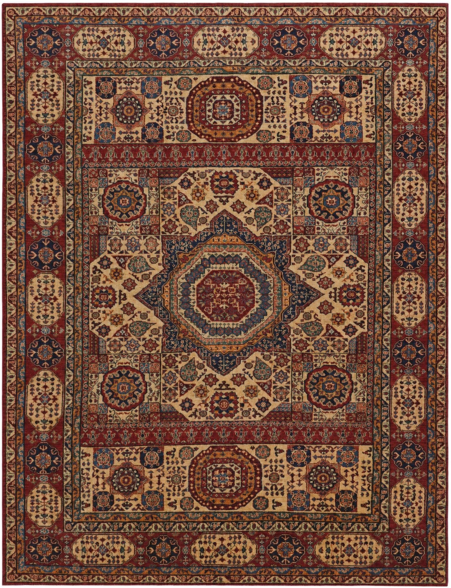7' 4 x 9' 6 Hand Knotted Mamluk Ziegler Rug