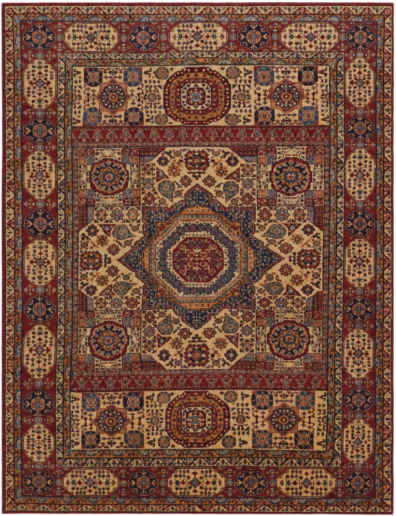 7' 4 x 9' 6 Hand Knotted Mamluk Ziegler Rug