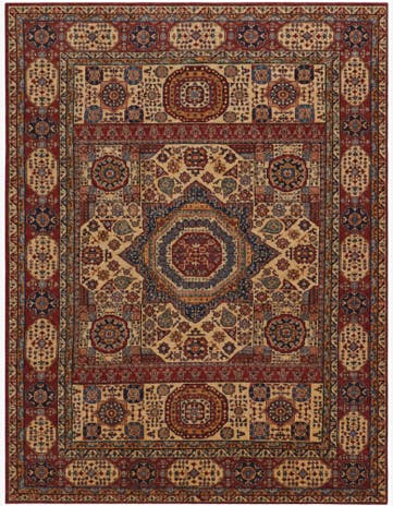 7' 4 x 9' 6 Hand Knotted Mamluk Ziegler Rug