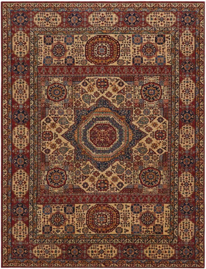 7' 4 x 9' 6 Hand Knotted Mamluk Ziegler Rug