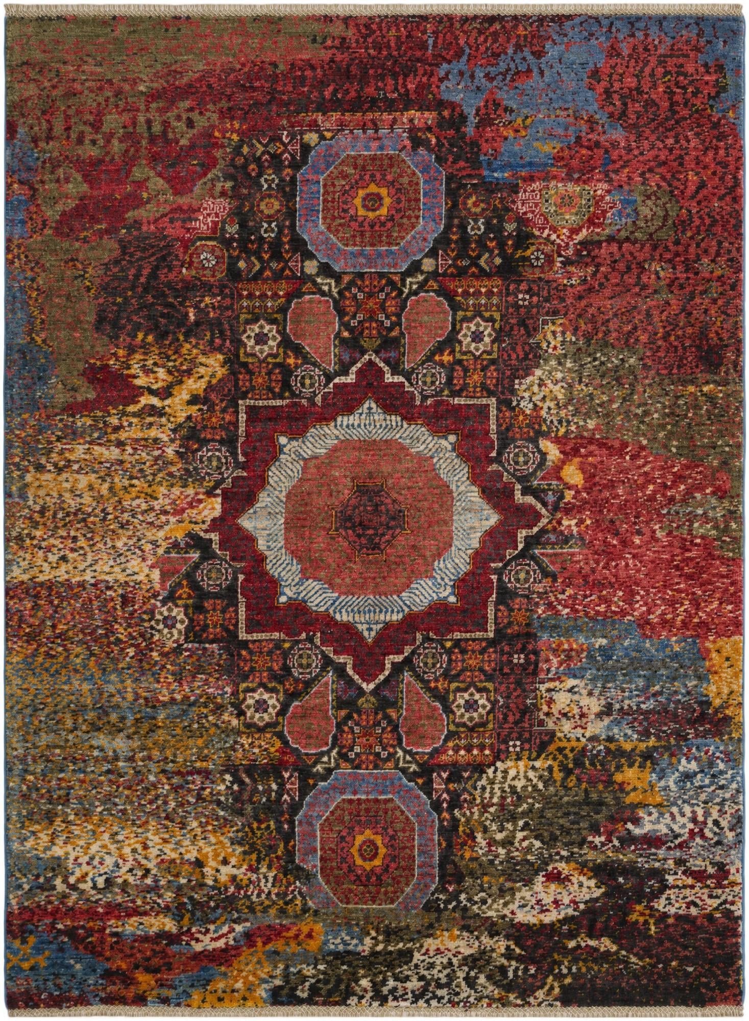 4' 11 x 6' 8 Hand Knotted Mamluk Ziegler Rug