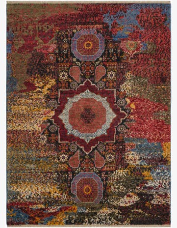 4' 11 x 6' 8 Hand Knotted Mamluk Ziegler Rug