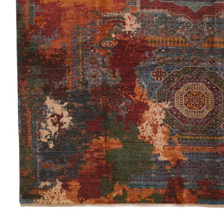 Detail image of 9' 5 x 12' 4 Hand Knotted Mamluk Ziegler Rug