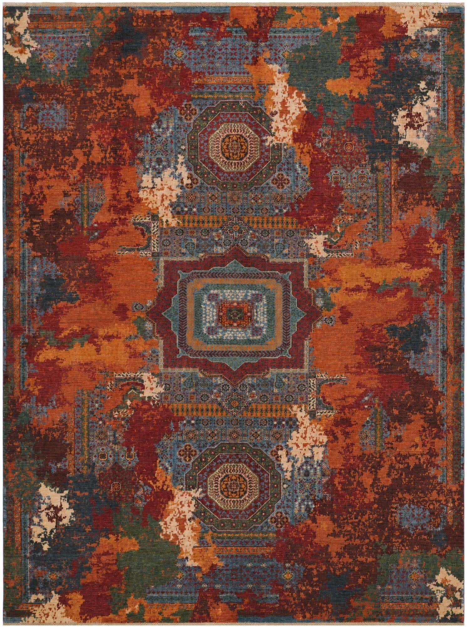 9' 5 x 12' 4 Hand Knotted Mamluk Ziegler Rug