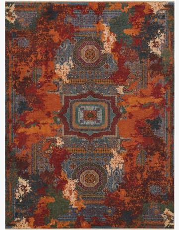 9' 5 x 12' 4 Hand Knotted Mamluk Ziegler Rug