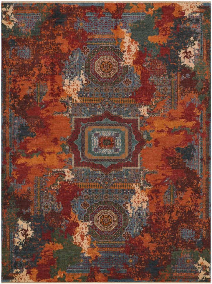 9' 5 x 12' 4 Hand Knotted Mamluk Ziegler Rug