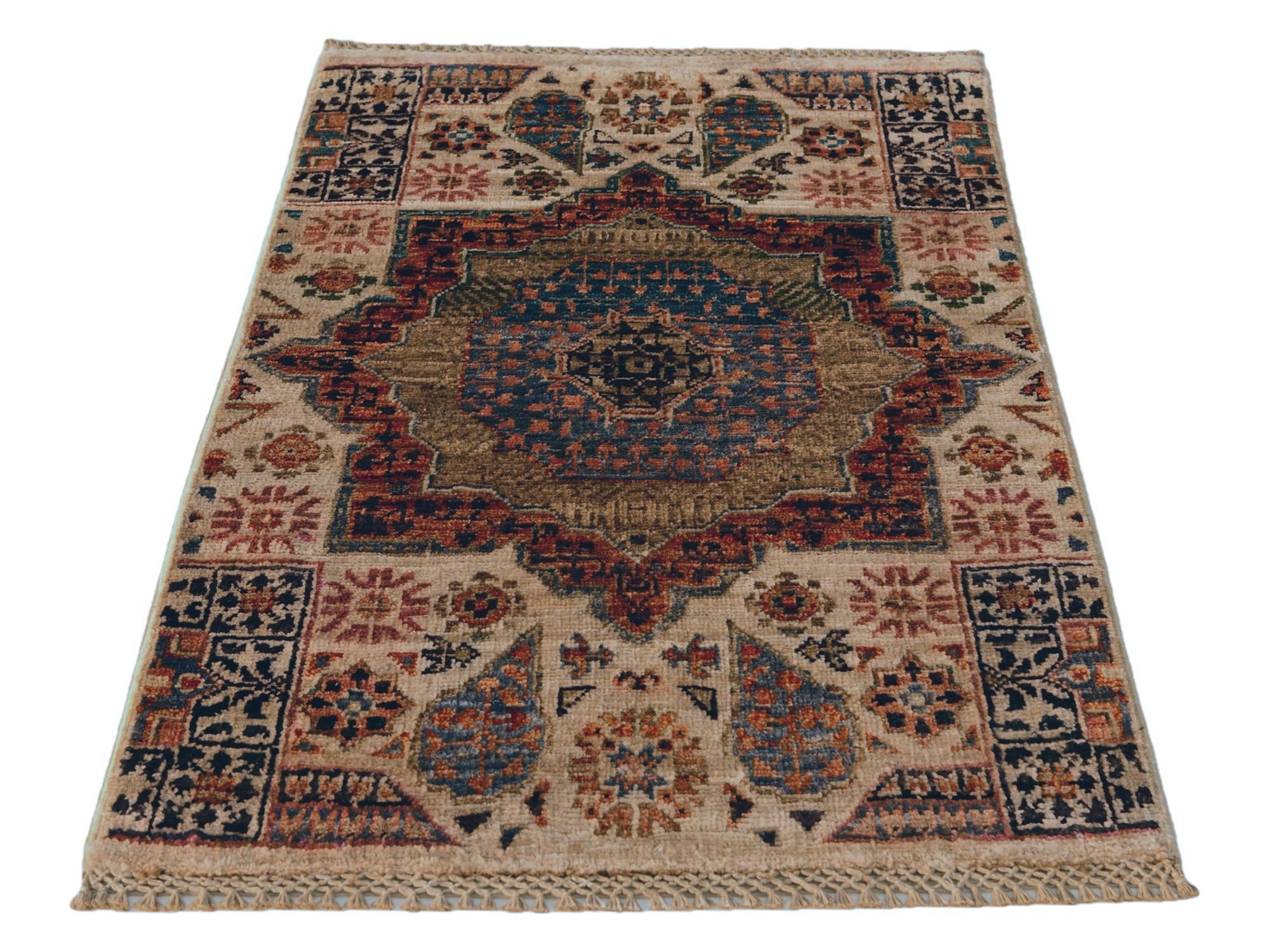 2' x 2' 11 Hand Knotted Mamluk Ziegler Rug