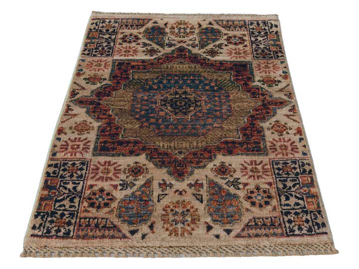 2' x 2' 11 Hand Knotted Mamluk Ziegler Rug