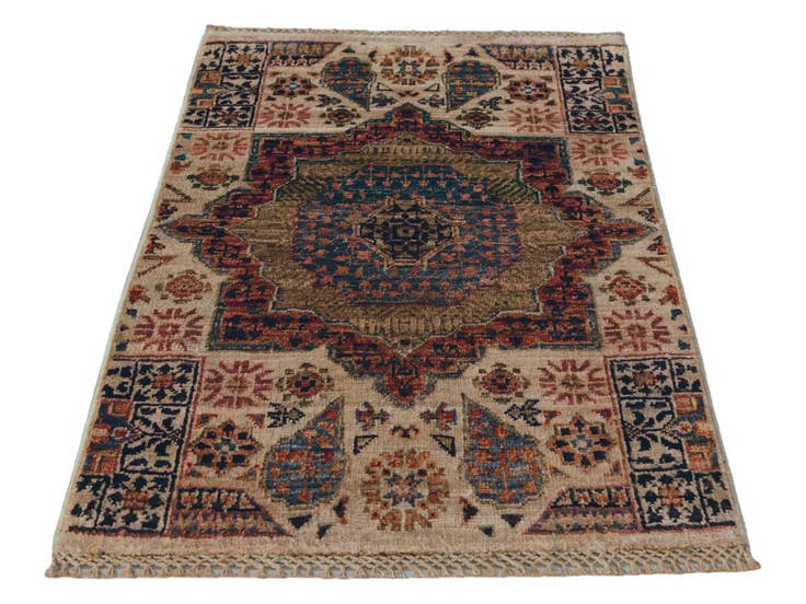 Detail image of 2' x 2' 11 Hand Knotted Mamluk Ziegler Rug