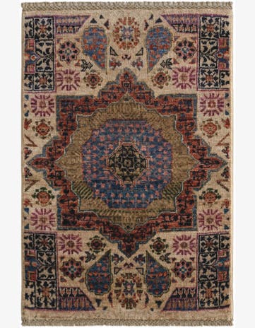2' x 2' 11 Hand Knotted Mamluk Ziegler Rug