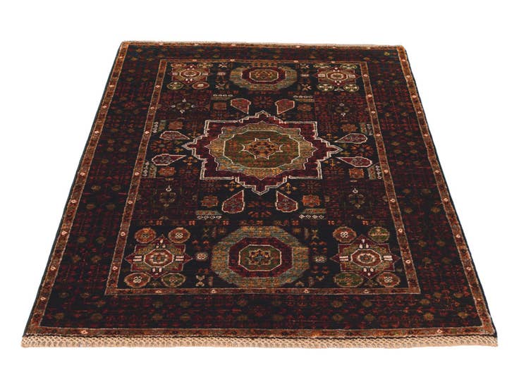 Detail image of 3' 8 x 5' Hand Knotted Mamluk Ziegler Rug