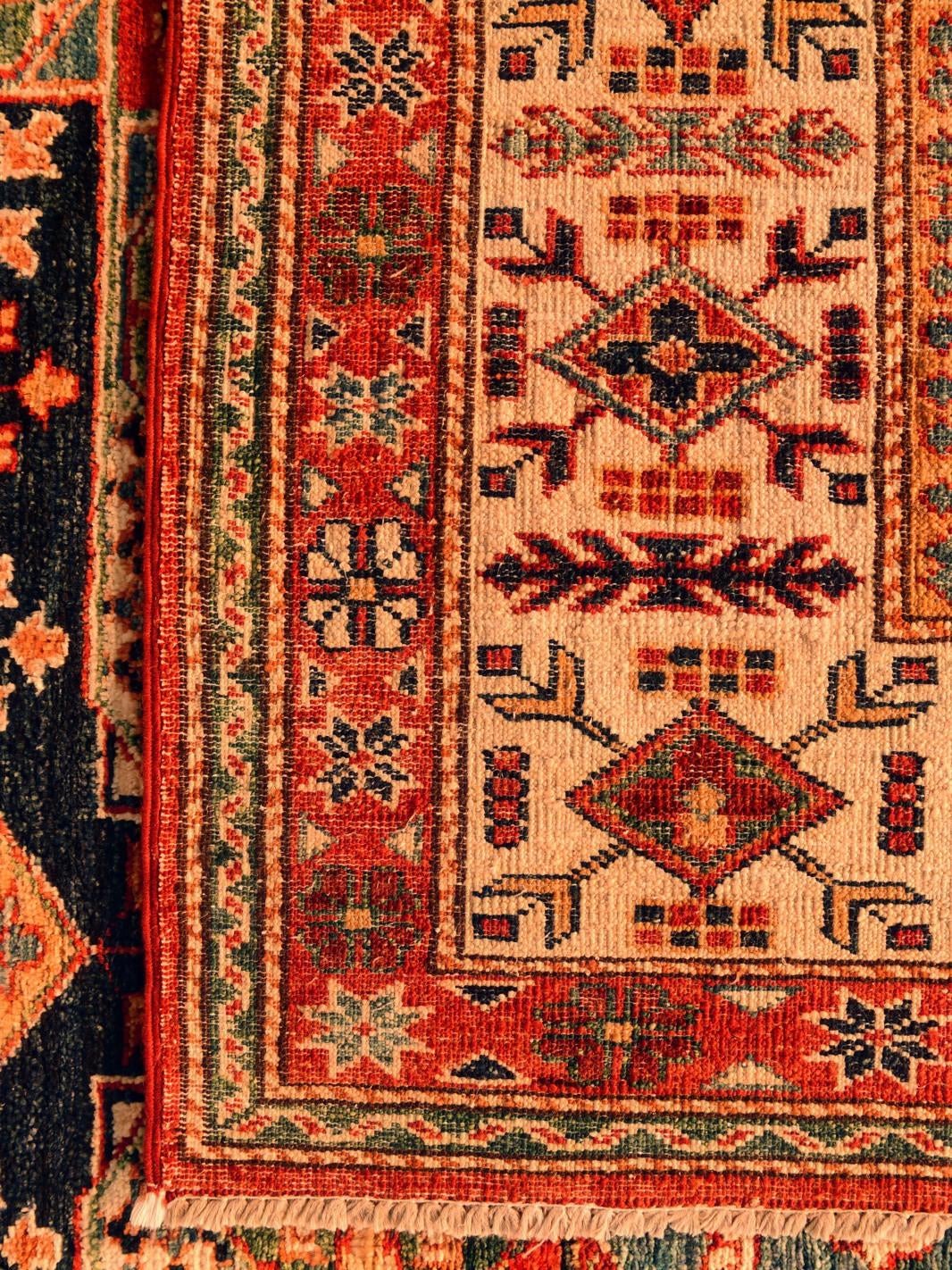 180cm x 275cm Hand Knotted Mamluk Ziegler Rug