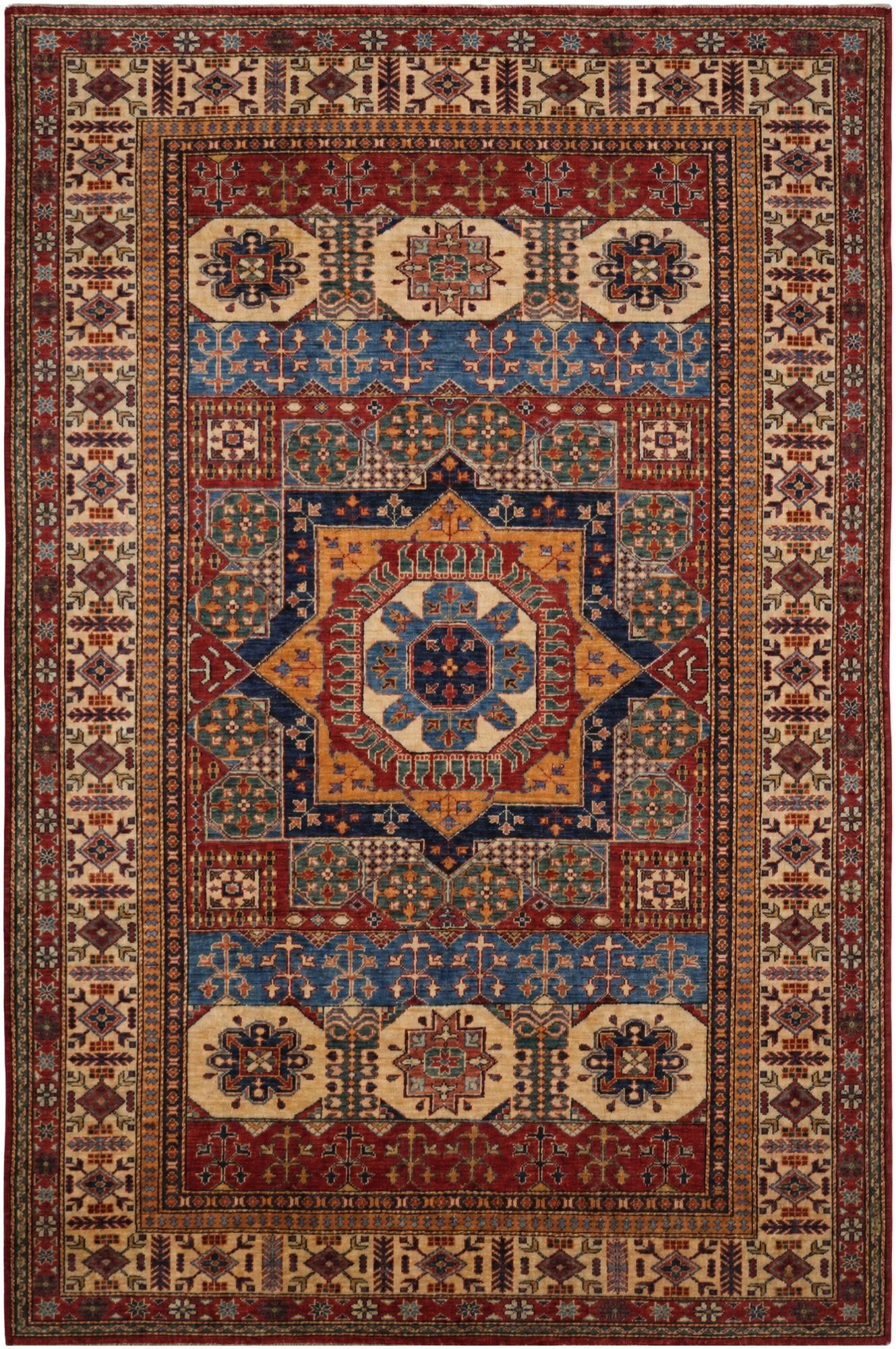 6' x 9' Hand Knotted Mamluk Ziegler Rug