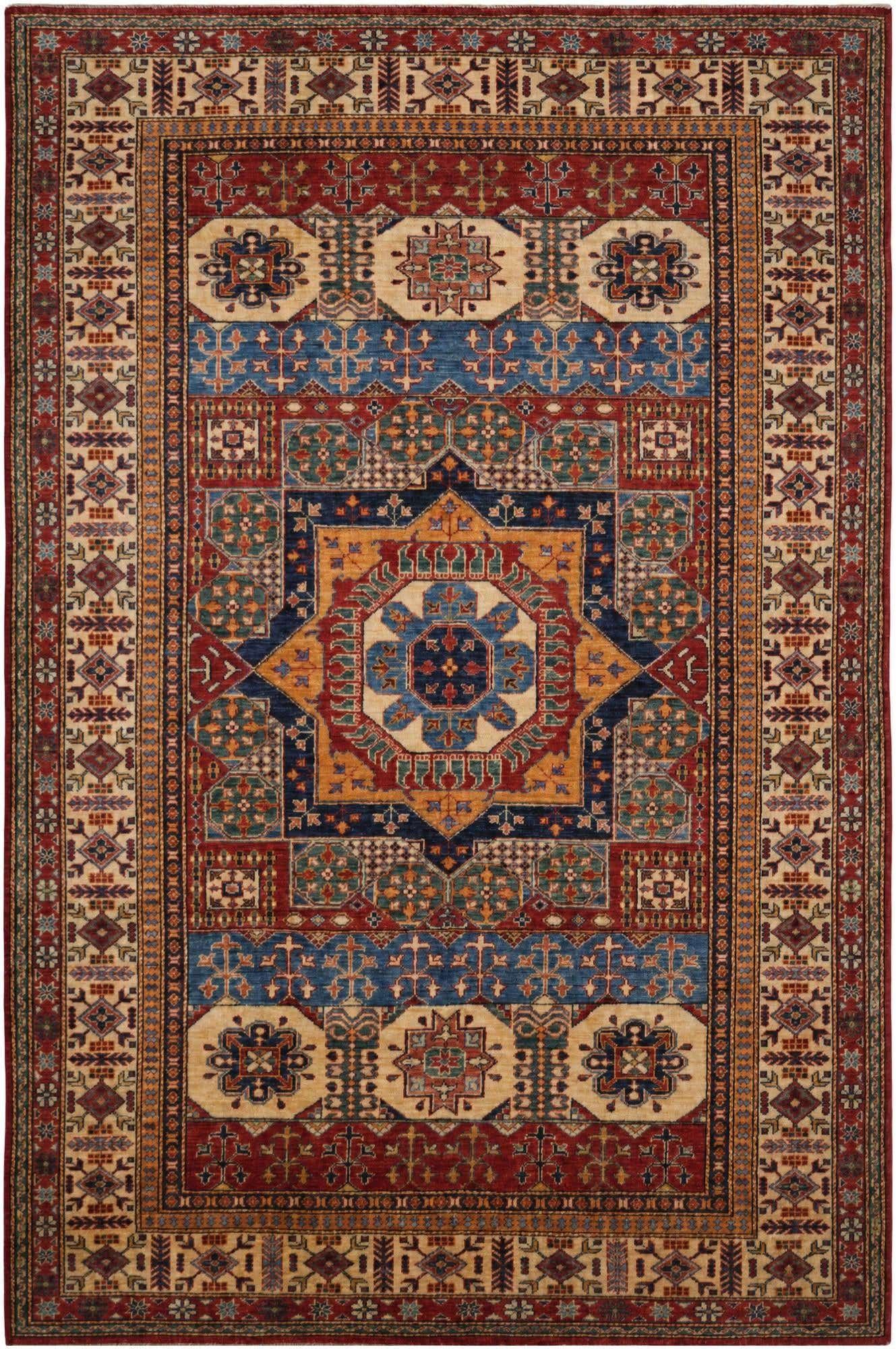 6' x 9' Hand Knotted Mamluk Ziegler Rug