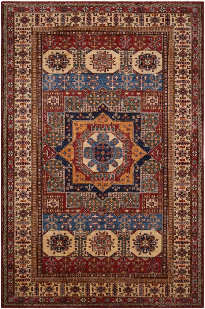 6' x 9' Hand Knotted Mamluk Ziegler Rug