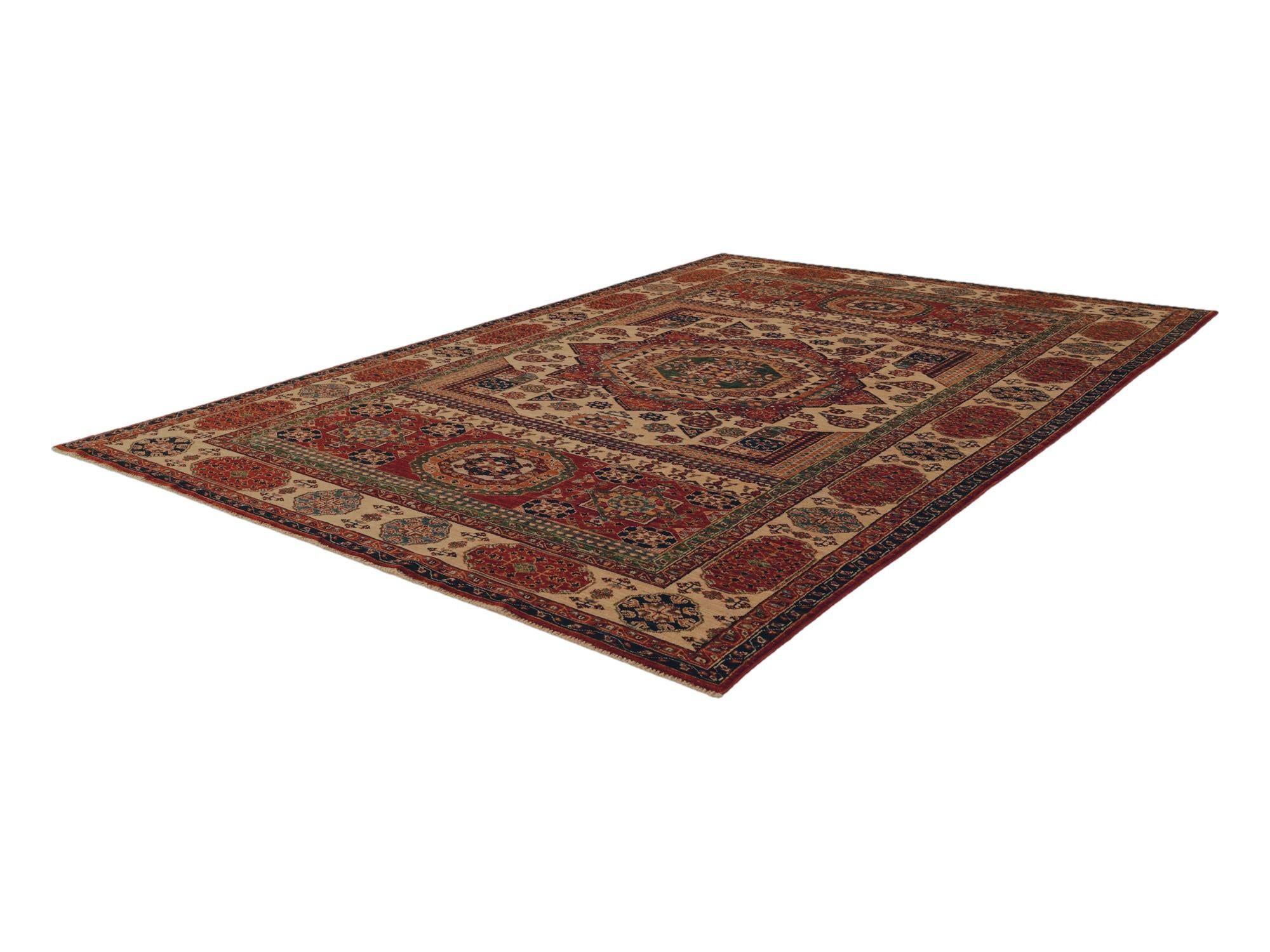 6' 8 x 9' 9 Hand Knotted Mamluk Ziegler Rug