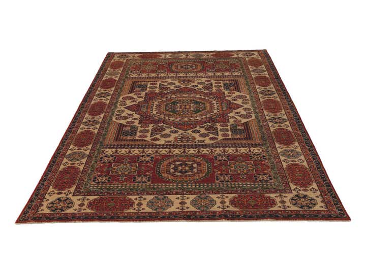 6' 8 x 9' 9 Hand Knotted Mamluk Ziegler Rug