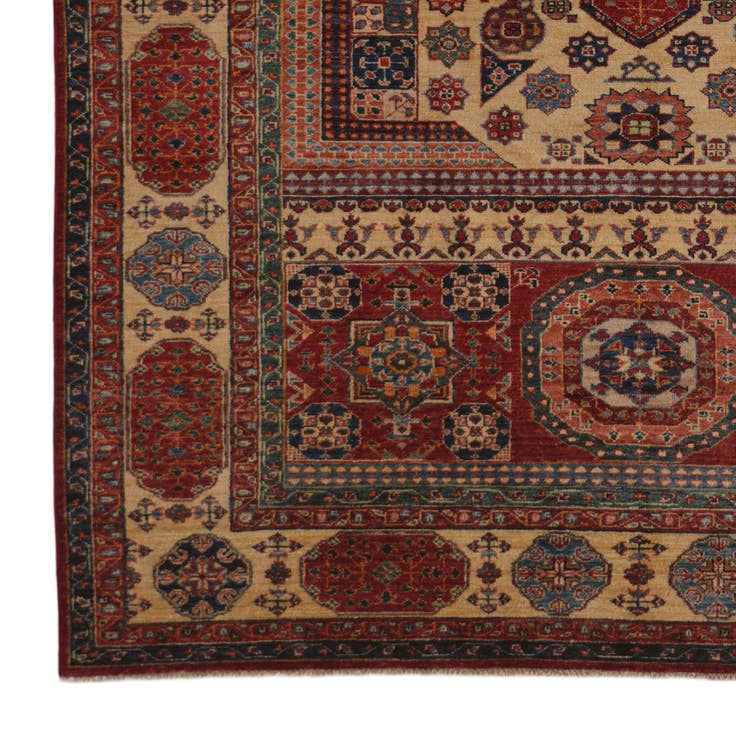 Detail image of 6' 8 x 9' 9 Hand Knotted Mamluk Ziegler Rug