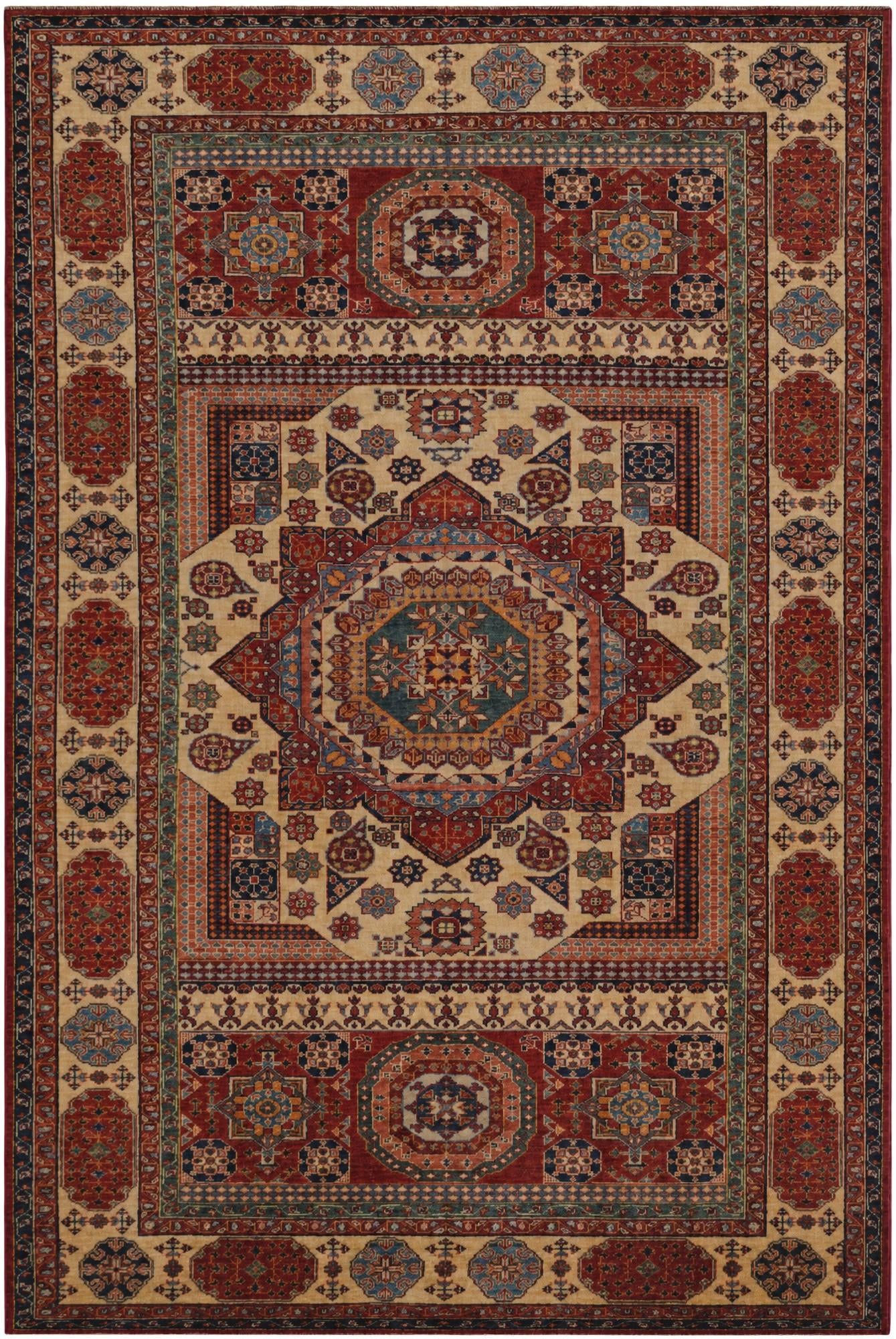 6' 8 x 9' 9 Hand Knotted Mamluk Ziegler Rug
