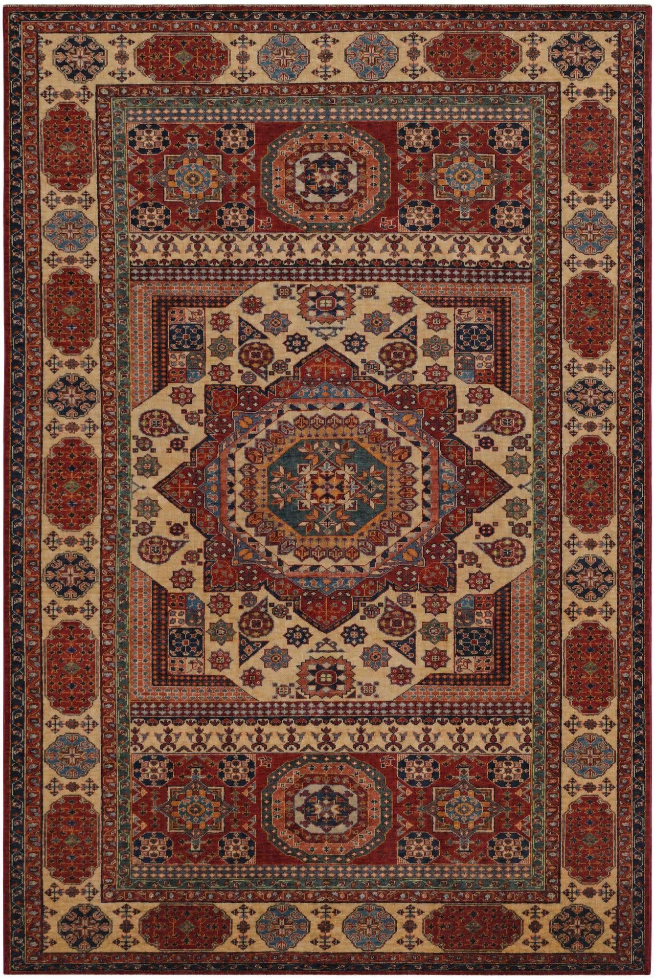 6' 8 x 9' 9 Hand Knotted Mamluk Ziegler Rug