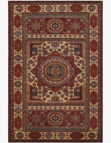 6' 8 x 9' 9 Hand Knotted Mamluk Ziegler Rug