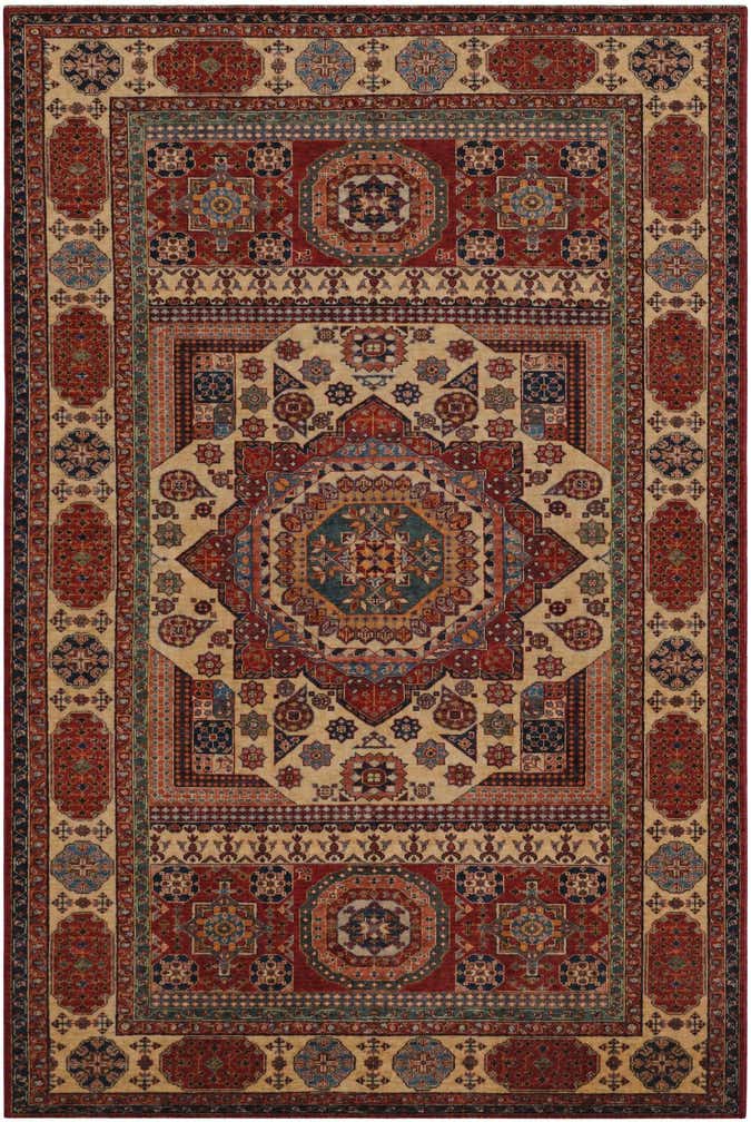 6' 8 x 9' 9 Hand Knotted Mamluk Ziegler Rug