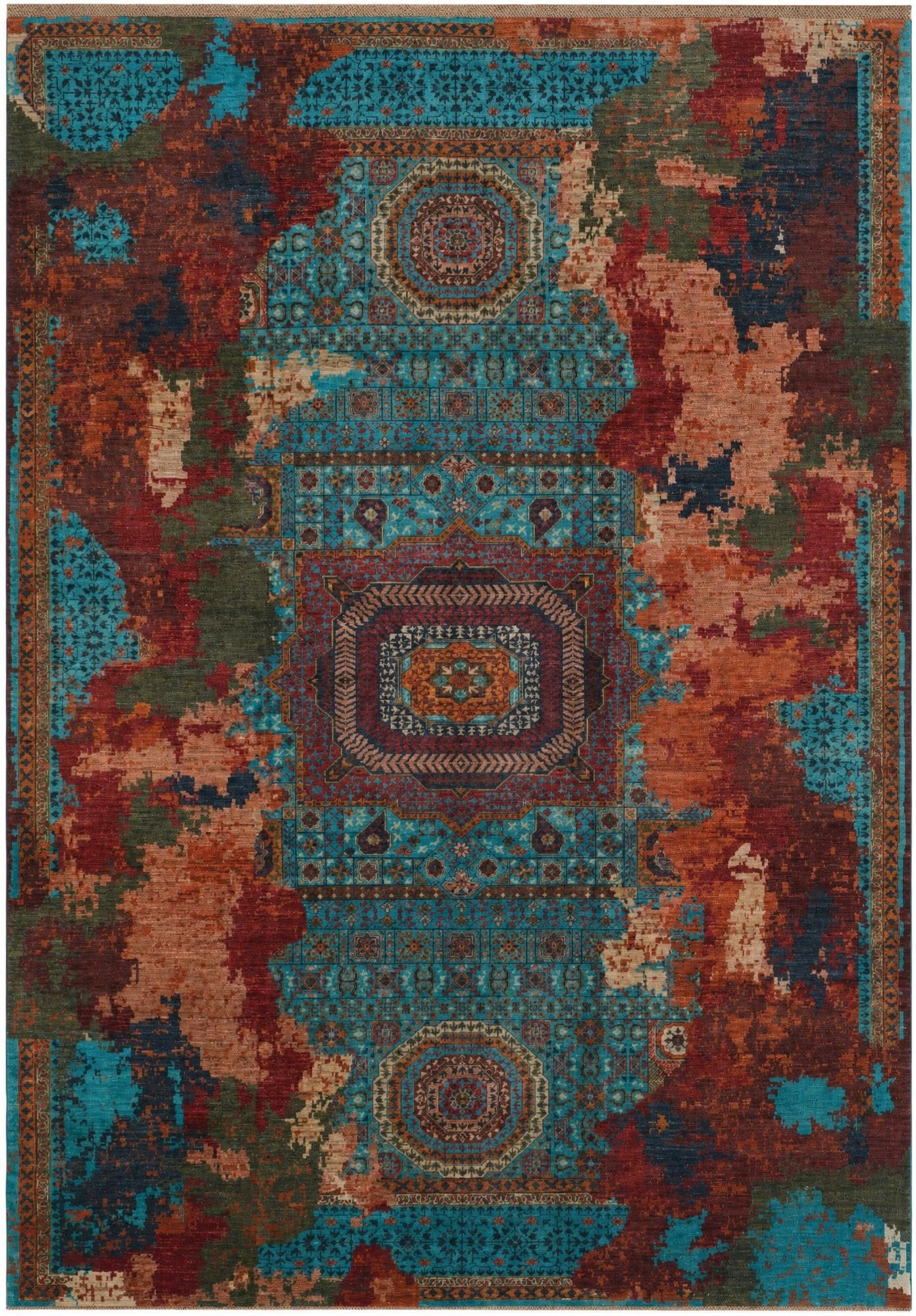 8' 2 x 11' 7 Hand Knotted Mamluk Ziegler Rug
