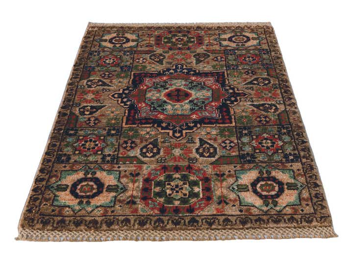 2' 2 x 3' 2 Hand Knotted Mamluk Ziegler Rug