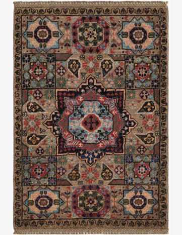 2' 2 x 3' 2 Hand Knotted Mamluk Ziegler Rug