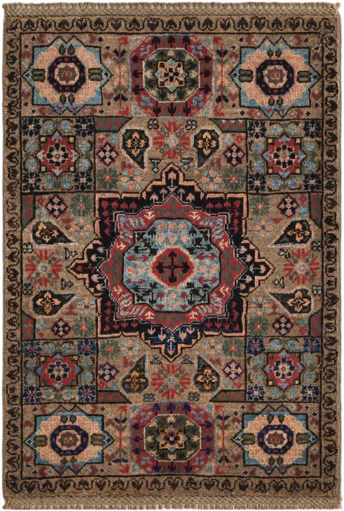 2' 2 x 3' 2 Hand Knotted Mamluk Ziegler Rug