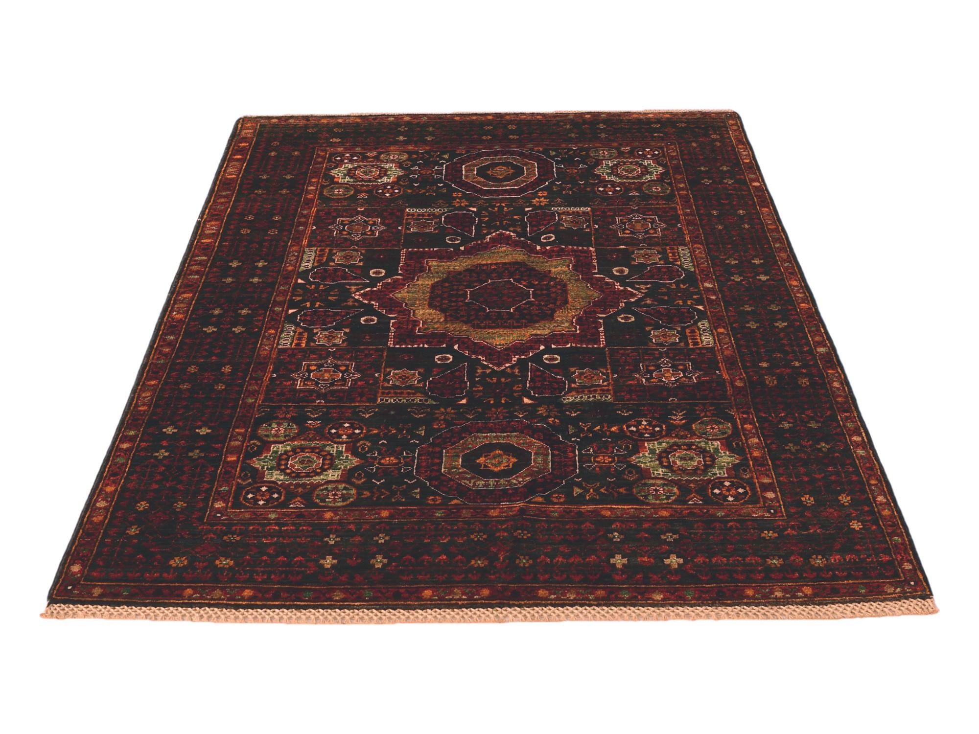4' 1 x 6' Hand Knotted Mamluk Ziegler Rug