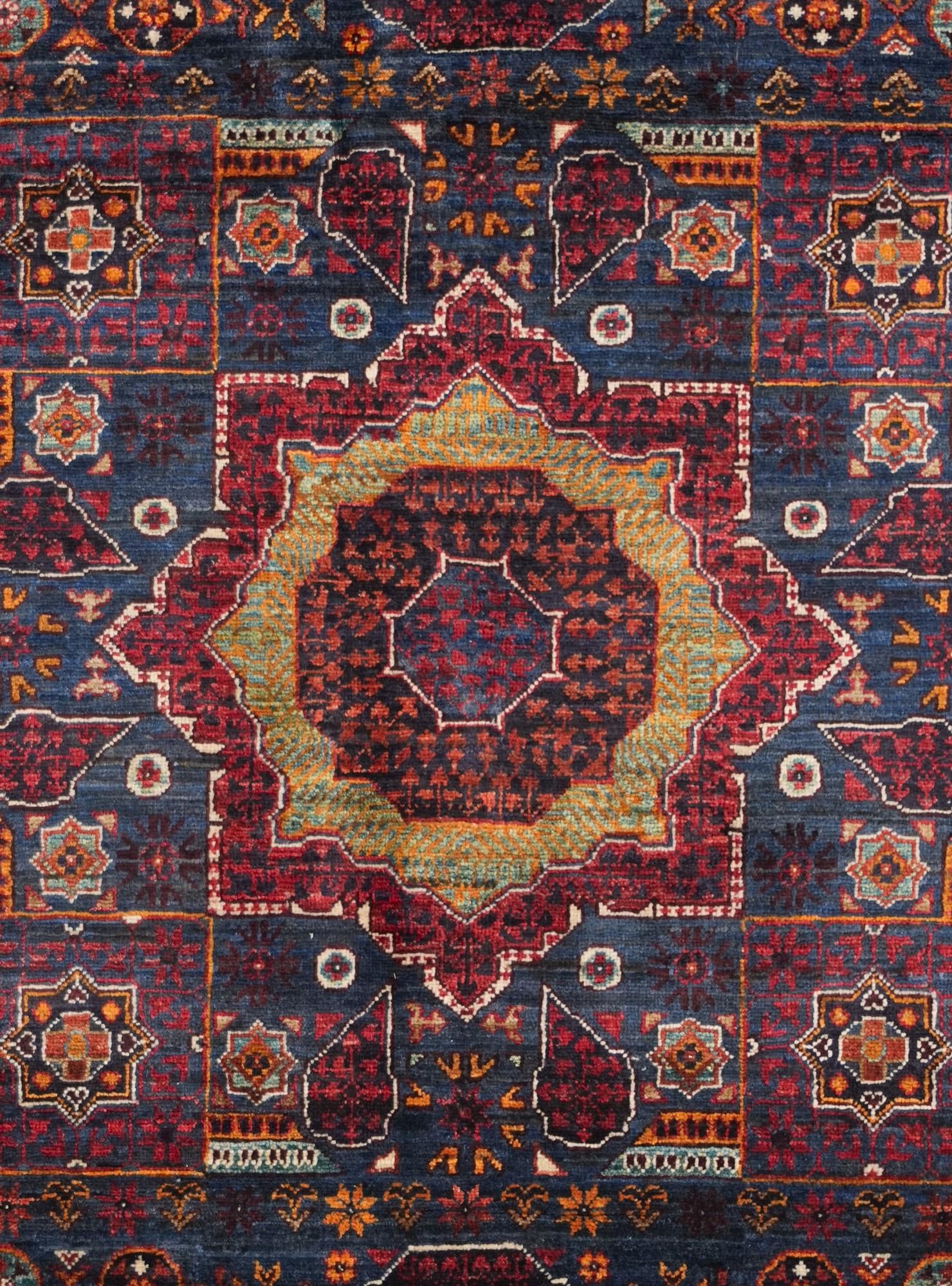4' 1 x 6' Hand Knotted Mamluk Ziegler Rug