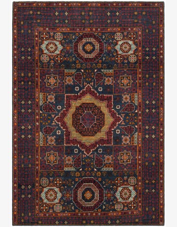 4' 1 x 6' Hand Knotted Mamluk Ziegler Rug