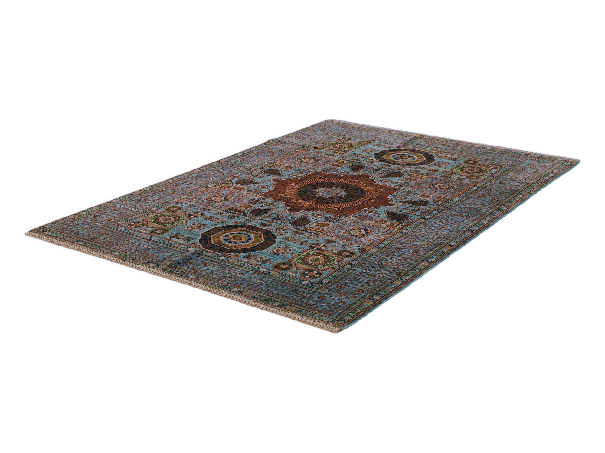 4' 2 x 5' 10 Hand Knotted Mamluk Ziegler Rug