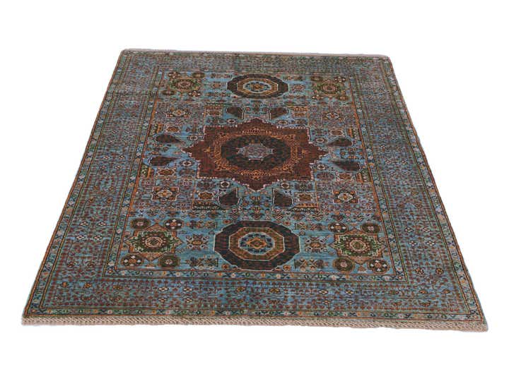 4' 2 x 5' 10 Hand Knotted Mamluk Ziegler Rug